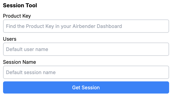 The Client Demo Config Screen